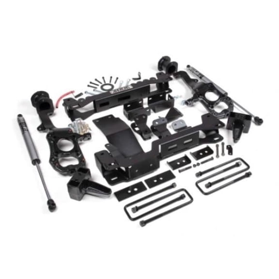 Zone Offroad 4 in. Front 2 in. Rear Suspension Lift System with Nitro Shocks for 2021 Ford F150