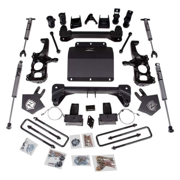 Zone Offroad 5 in. Suspension System with Overload for 2020-c Chevy & GMC 2500HD & 3500HD