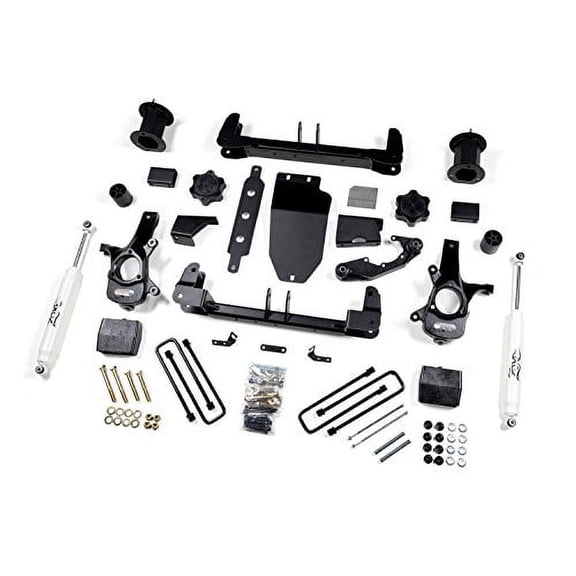 Zone Offroad 6.5" Suspension System - Steel Control Arms w/Black Nitro Shoc