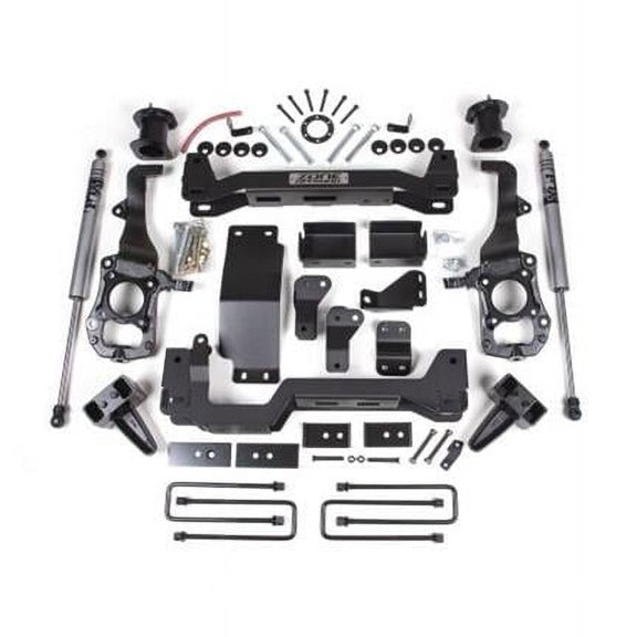 Zone Offroad 6 in. Front 5 in. Rear Suspension Lift System with Fox Shocks for 2021 Ford F150
