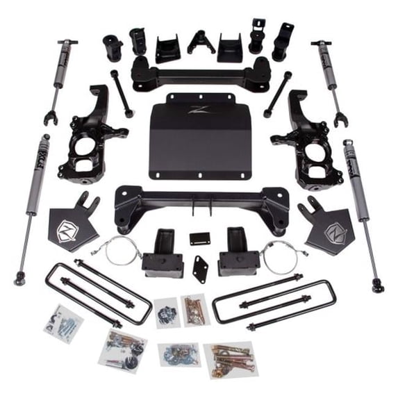 Zone Offroad ZORC43F 5 in. Front & Rear Suspension Lift Kit for 2020 Chevy Silverado 2500HD & 3500HD & 2020 GMC Sierra 2500