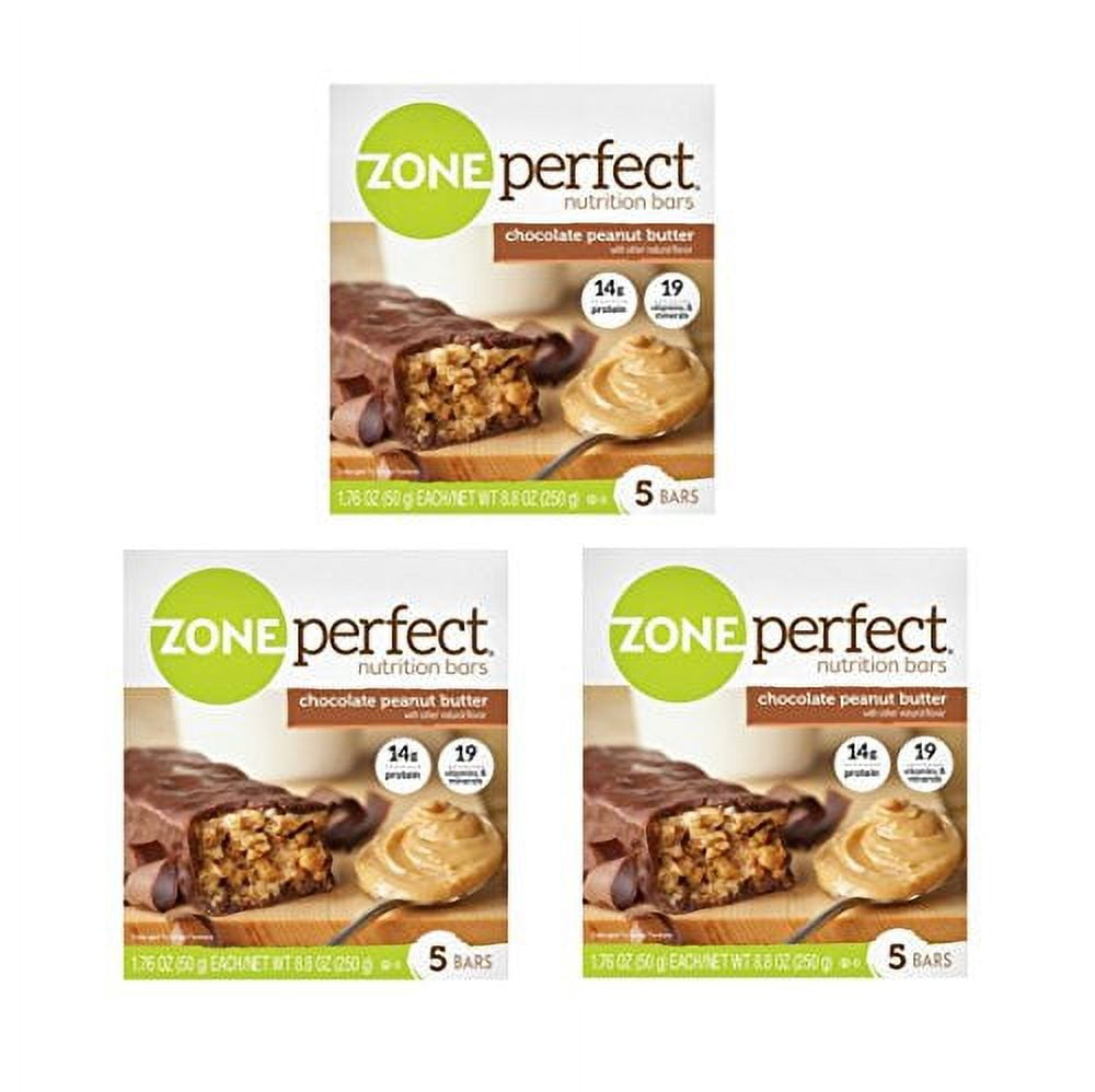 Zone Perfect Nutrition Bar, Chocolate Peanut Butter, 14 Grams Protein