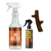 مجموعة Zone Protects Pets للكلاب السيئة؛ 32 أونصة بدون ثقوب لمنع حفر الكلاب، لا تمضغ، تجرؤ على ردع المضغ، إعادة توجيه عظام المضغ