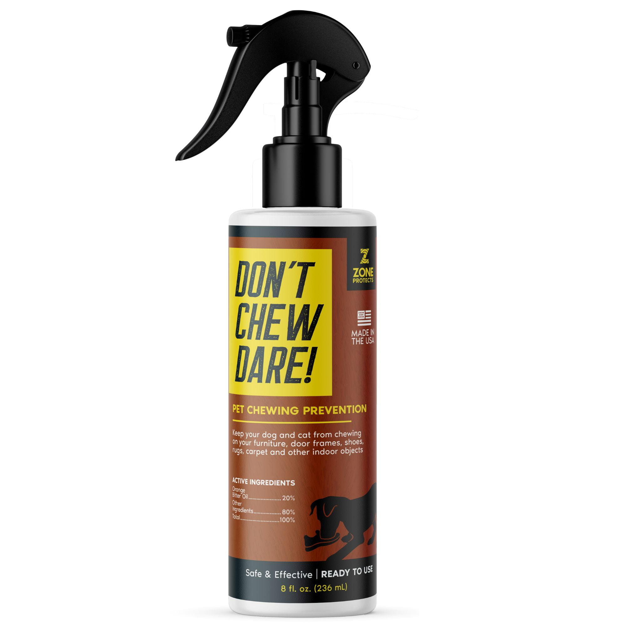 Zone Protects Don't Chew Dare Pet Chewing Deterrent; Natural Orange