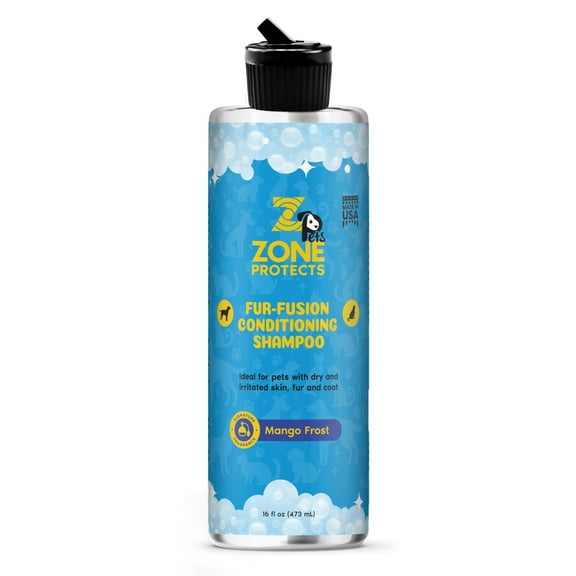Zone Protects Pets Fur-Fusion Conditioning Shampoo; Ultra Conditioning Fusion with Signature Fragrance Mango Frost
