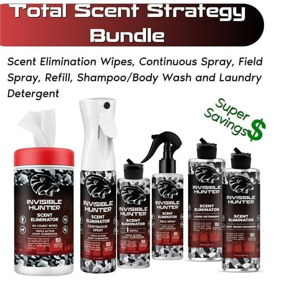 Zone Protects Total Human Scent Strategy Bundle (1 of each)