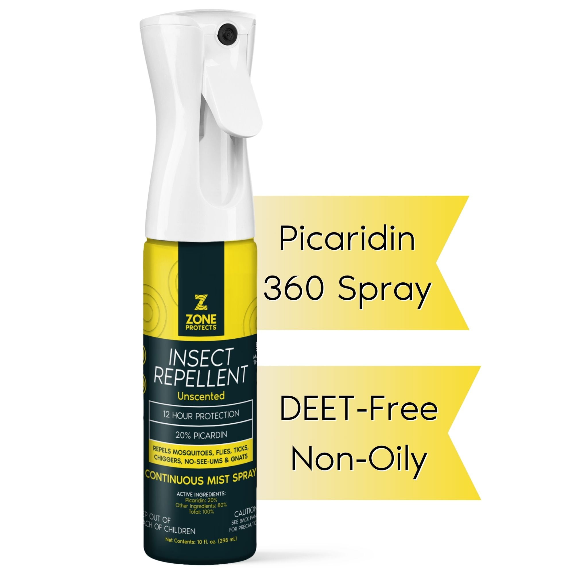 Zone Protects Unscented Insect Repellent Spray; Picaridin (DEETFree