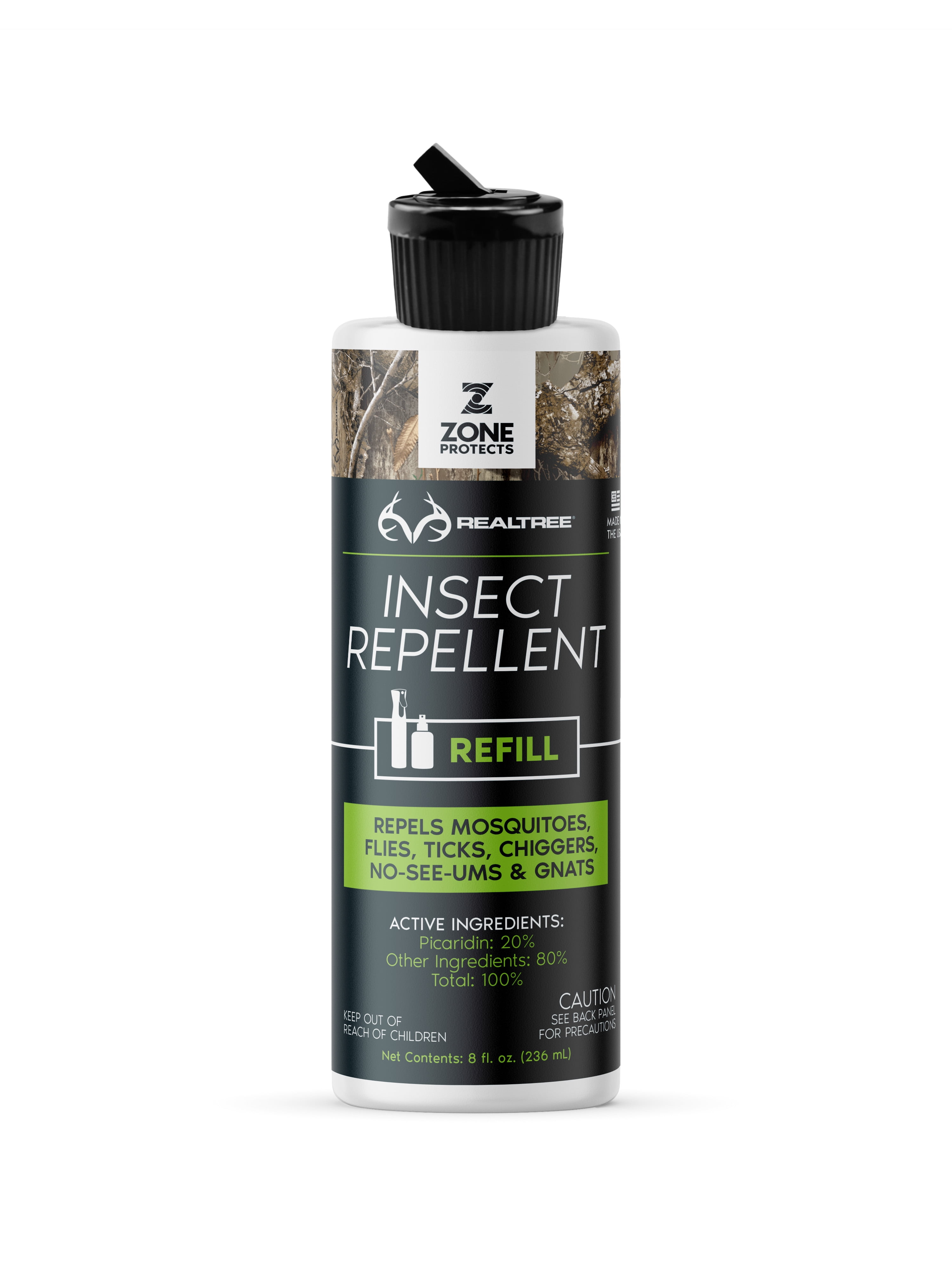 Zone Realtree Insect Repellent (Invisible Hunter), Picaridin, 8oz