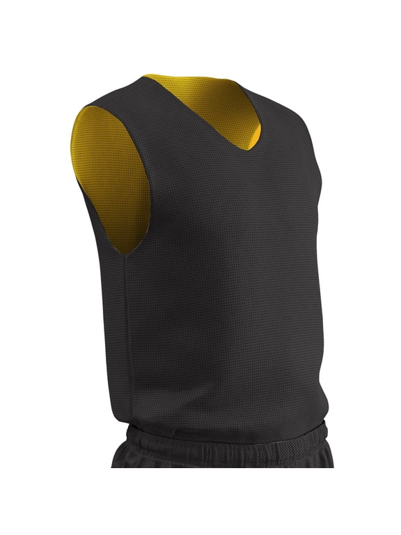 Zone Reversible Basketball Jersey, Adult 2X-Large, Black and Gold
