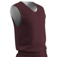 thumbnail image 1 of Zone Reversible Basketball Jersey, Adult Small, Maroon and White, 1 of 2