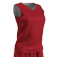 thumbnail image 1 of Zone Reversible Basketball Jersey, Women's 2X-Large, Scarlet and White, 1 of 2
