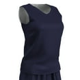 thumbnail image 1 of Zone Reversible Basketball Jersey, Women's Medium, Navy and White, 1 of 2