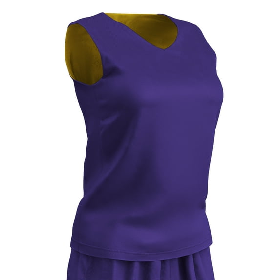 Zone Reversible Basketball Jersey, Women's X-Large, Purple and Gold