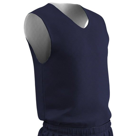 Zone Reversible Basketball Jersey, Youth Large, Navy and White