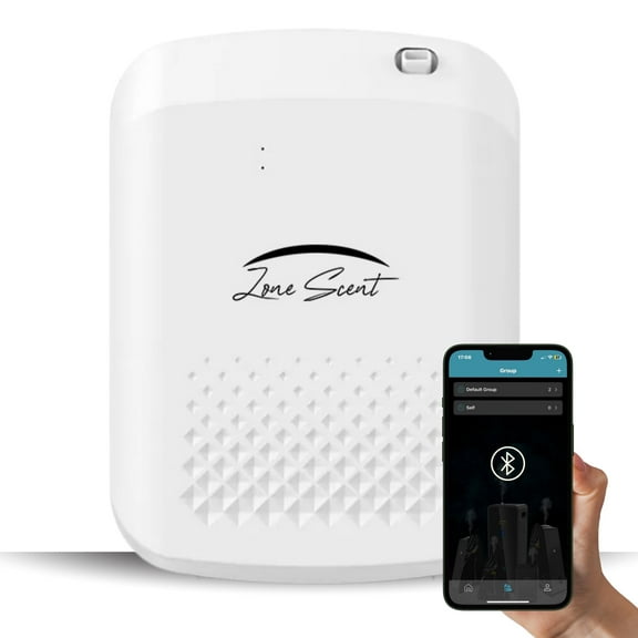 Zone Scent Smart Essential Oil Diffuser for Home and Commercial Use – 1500 Sq Ft Cold Air Scent Machine – Waterless, Quiet, Safe, App-Controlled Aroma Diffuser – ZS-01F (White)