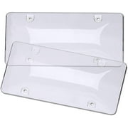 Zone Tech 2 Pack Clear Novelty License Plate Bubble Shields