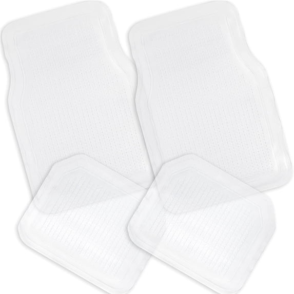 Zone Tech All Weather Floor Mats for Cars Universal Rubber Matting Auto Accessories, 4 Pack