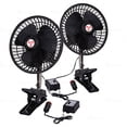 thumbnail image 1 of Zone Tech Black 12V Vehicle Oscillating Fan -2Pack, 1 of 7