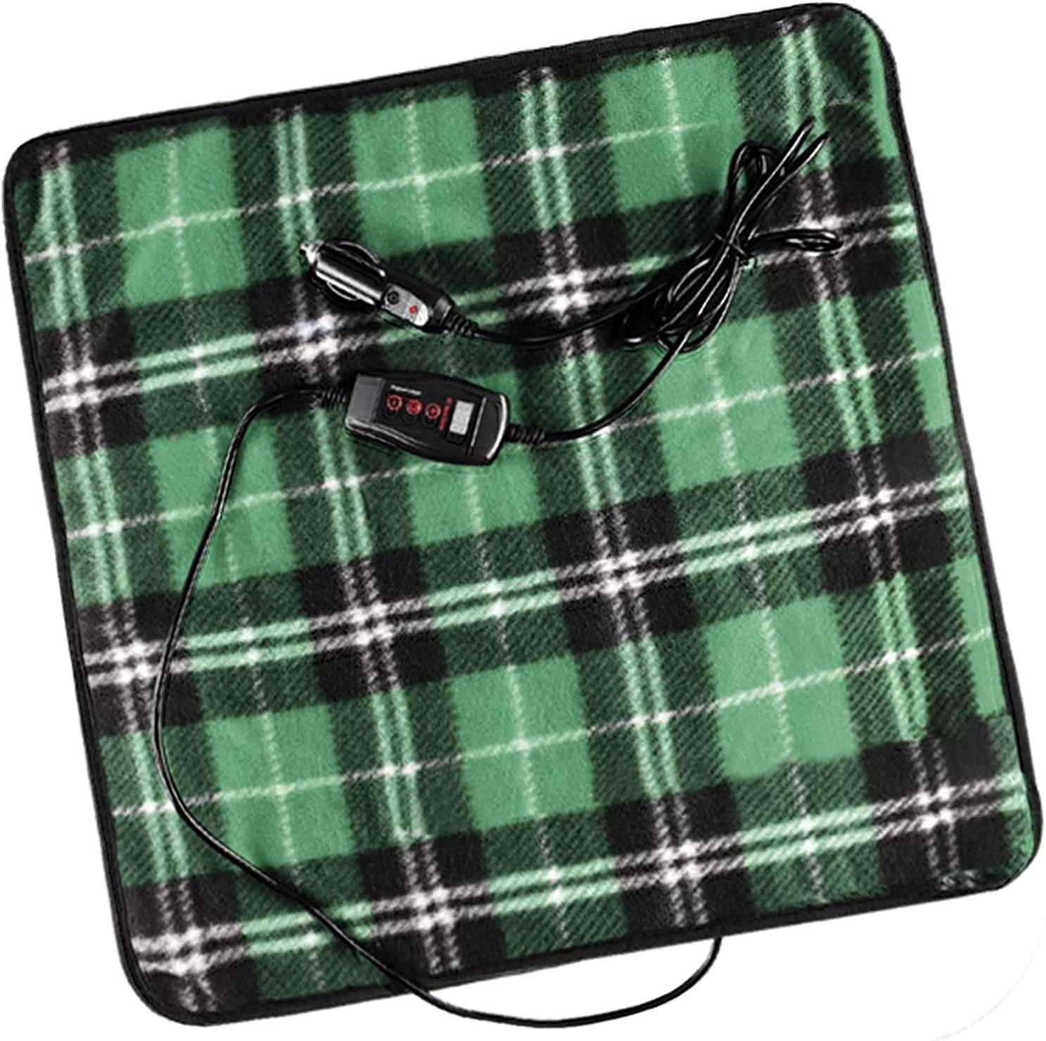 Motor Trend 12V Heated Blanket for Car - Travel Throw Electric Car
