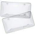 thumbnail image 1 of Zone Tech Clear License Plate Shields - 2-Pack Novelty/License Plate Clear Bubble Shields, 1 of 6