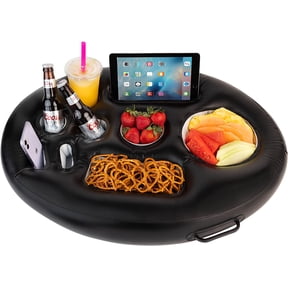Zone Tech Floating Drink Holder for Pool, Hot Tub Accessories for Adults - Inflatable Drink Holder with 8 Holes