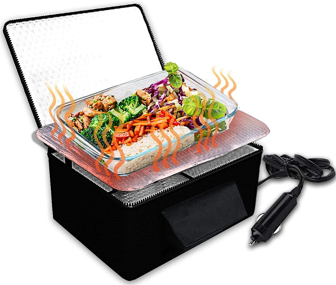 1.2L Car Electric Lunch Boxs 304 Stainless Steel Waterless Heating