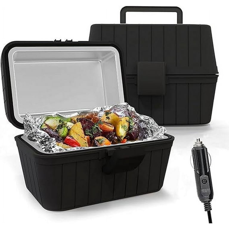 Electric Lunch Box for Car and Home, Work Office - 12V-24V/110V 55W  Portable Food Warmer