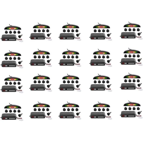 Zone Tech Parking Sensors LED Display Car Reverse Backup Radar System (20 Pack)