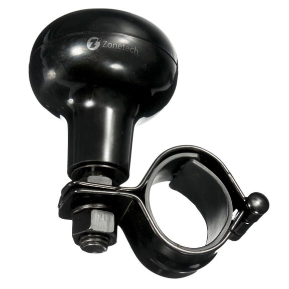 Zone Tech Steering Wheel Spinner Knob Black- Zone Tech Vehicle Universal Fit Classic suicide knob with Power Handles