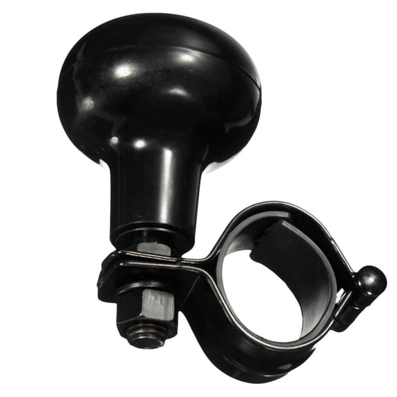 Zone Tech Steering Wheel Spinner Knob Black- Zone Tech Vehicle Universal Fit Classic suicide knob with Power Handles