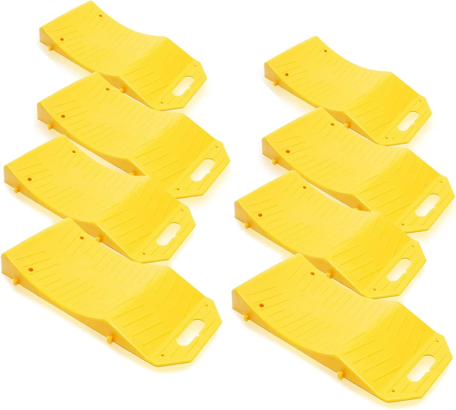 Zone Tech Tire Saver Ramps Portable Highly Visible Yellow Tire Cradle