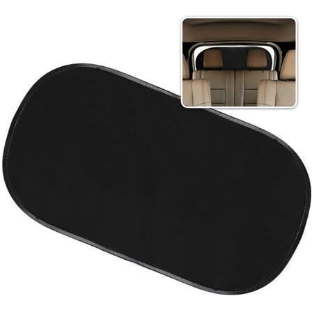 Zone Tech Window Car Sun Shades Black Sun Cling on Baby and Passengers Sun Safety - Protects UV Rays and Heat for Cooler Car