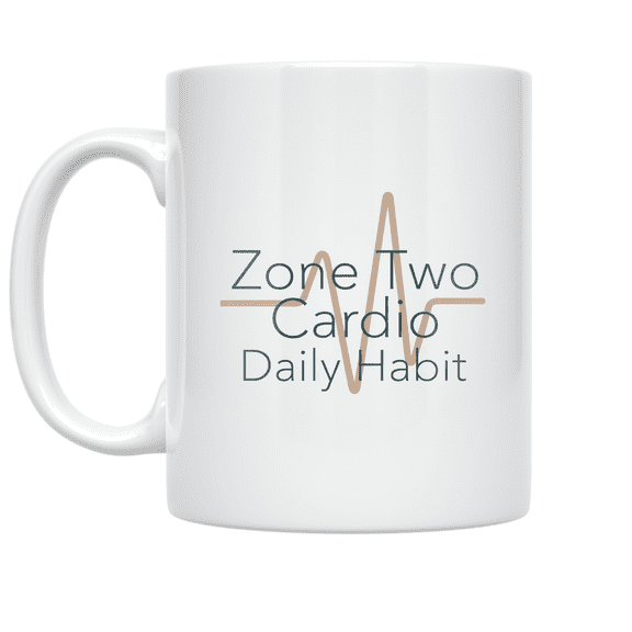 Zone Two Cardio Daily Habit - Fitness Enthusiast - 11 oz Ceramic Coffee Mug