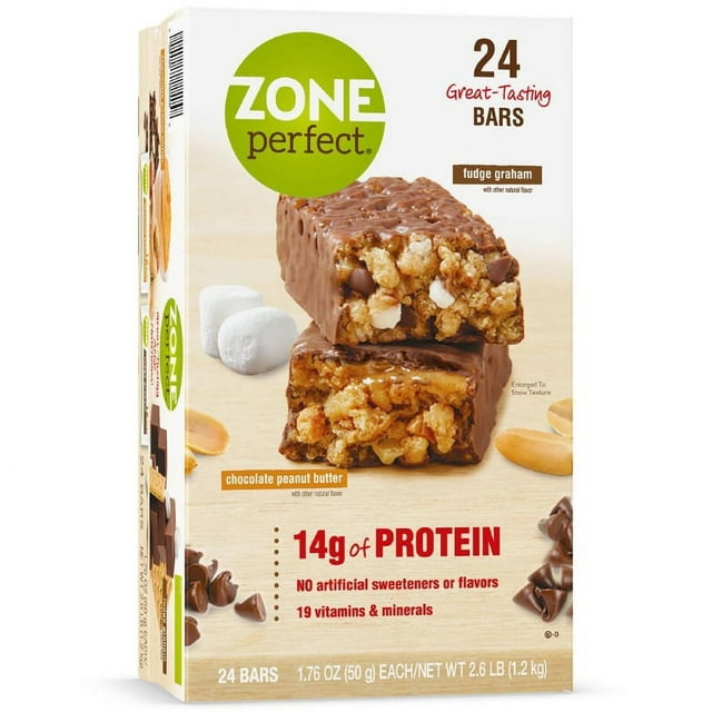 ZonePerfect® Chocolate Peanut Butter/Fudge Graham Nutrition Bars 241.