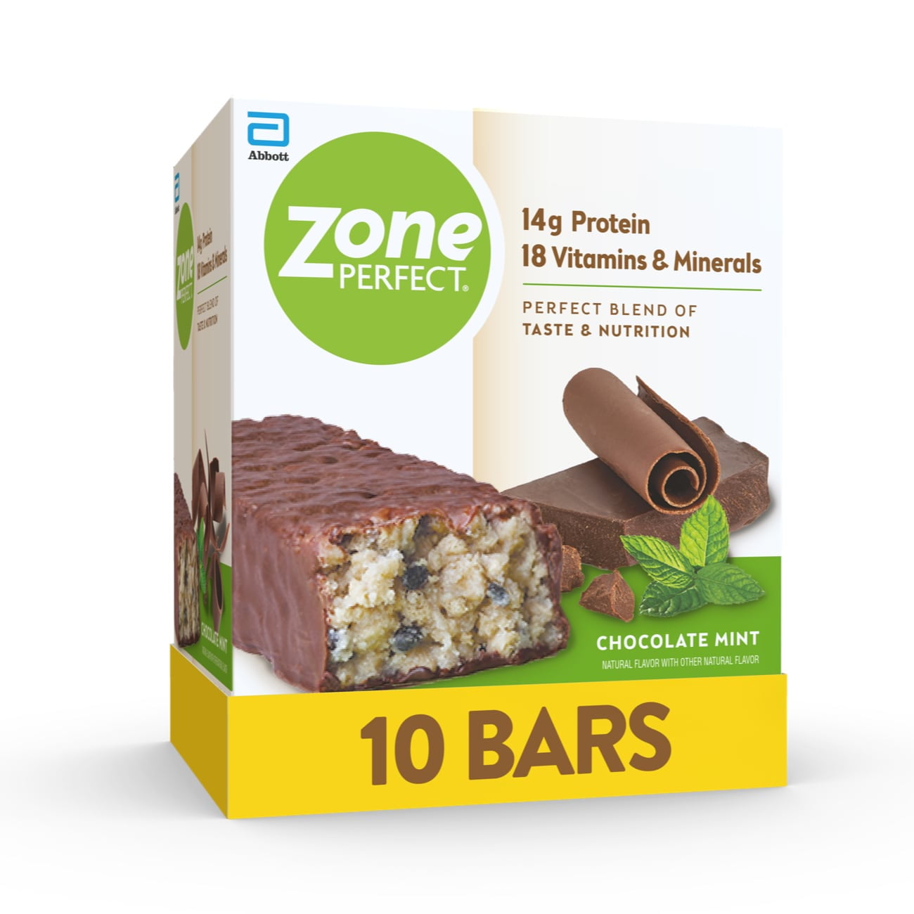 ZonePerfect Protein Bars Chocolate Mint 10 Bars