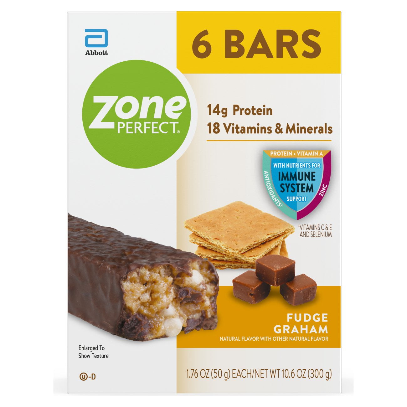 ZonePerfect Protein Bars Fudge Graham 6 Bars