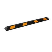 ZoneTech 72 Heavy Duty Rubber Parking Curb with Yellow Reflective Tape