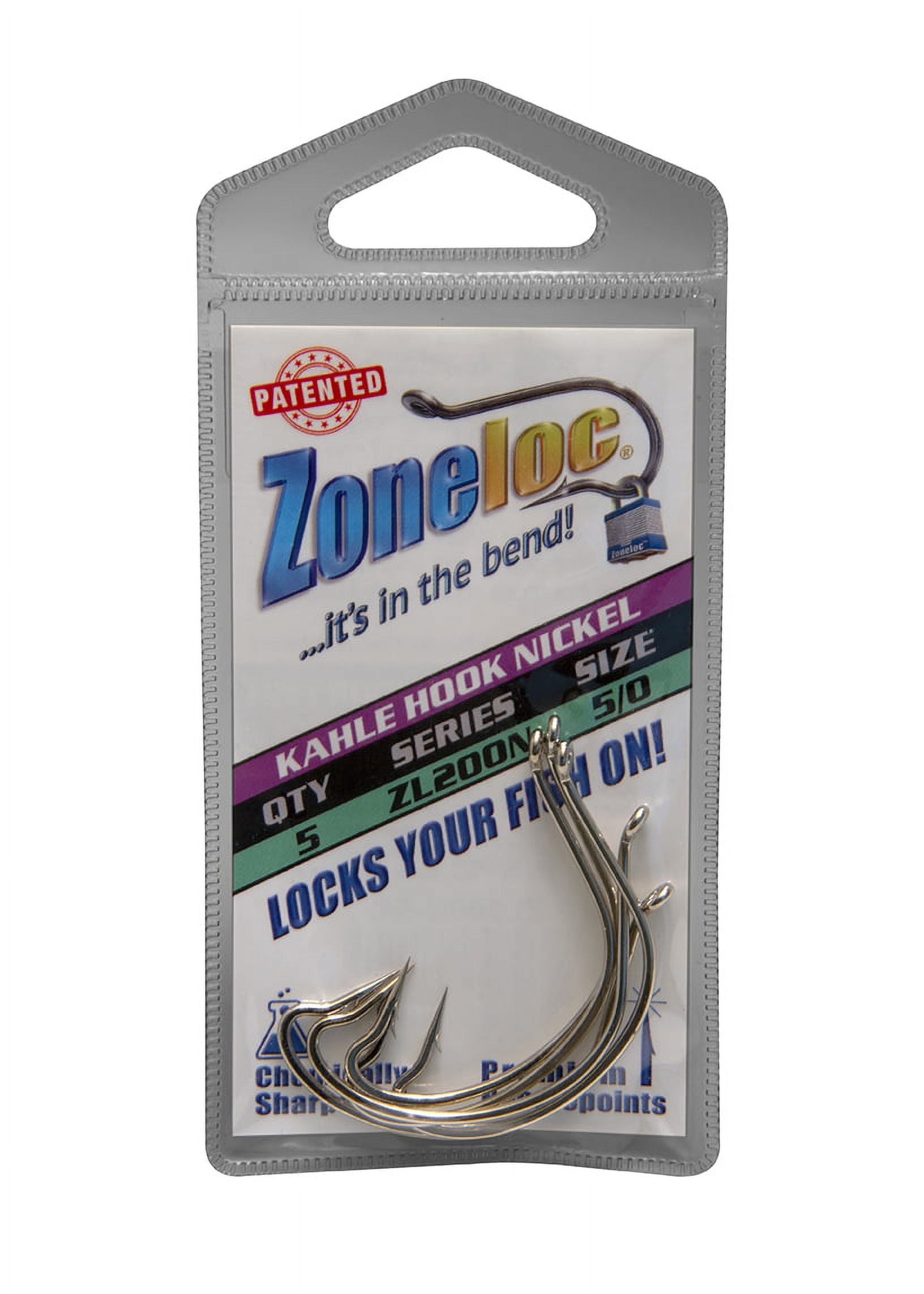 Zoneloc - Kahle Hook - 5pc Nickel 