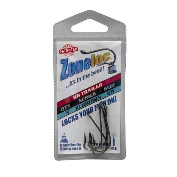 Zoneloc - Spinnerbait Trailer - 5pc Black Nickel
