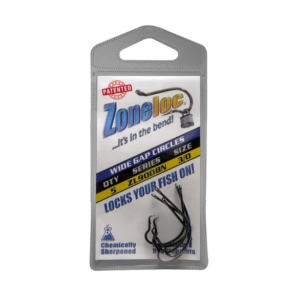 Zoneloc - Wide Gap Circles - 5pc Black Nickel
