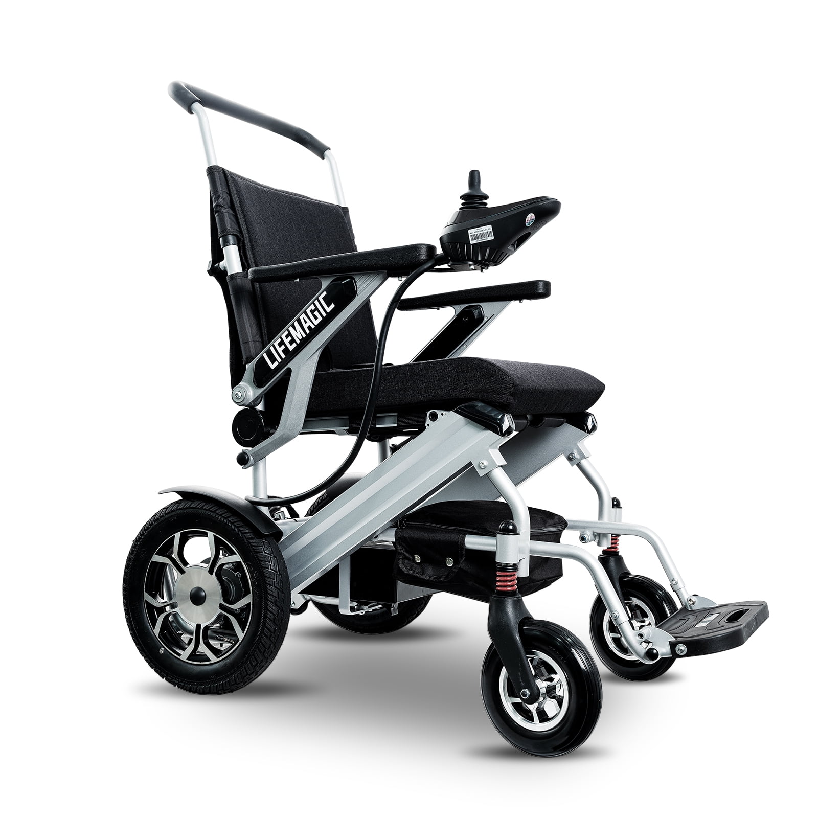 Zonemagic Electric Wheelchairs for Adults Lightweight Foldable Silver