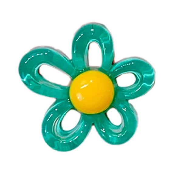 Zonest 10 Color 31x29mm Irregular Small Flower Charm Pendants for Women DIY Colorful Flower Jewelry Necklaces Making Findings