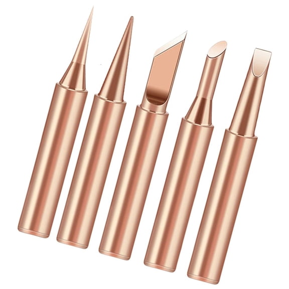 Zonest 5pcs Copper Soldering Iron Tip High Conductivity for Professional Welding Needs