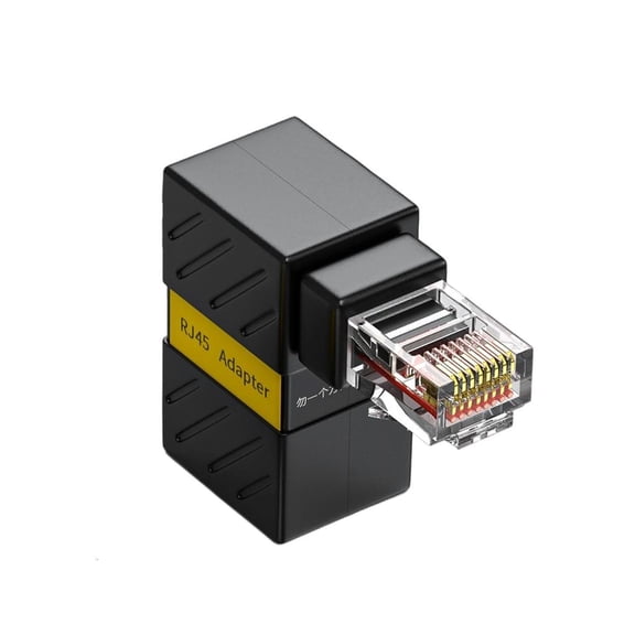 Zonest 90 Degree Ethernet Extenders RJ45 Male to Female Adapters for Cat6 Cables