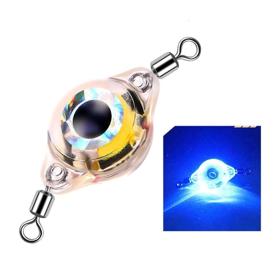 Zonest Double Swivels Fishing Spoons LED Fishing Lures Underwater Flasher Trolling Lures