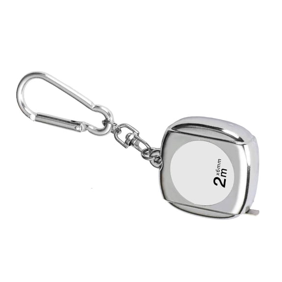Zonest Flexible Measuring Tape with Self Locking for Industry Metric Ruler Clear Scale Steel Tape Measure Keychain