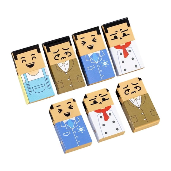 Zonest Funny Baldness Men Erasers Easy Erasing Pencil Eraser for Student Game Reward