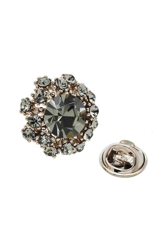 Rhinestones Lapel Pin Travel Friendly Brooch Social Gathering Fashion Statement