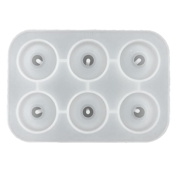 Zonest Silicone Mold Set Bracelet Bead Pendant Resin Mold with Hole DIY Necklace