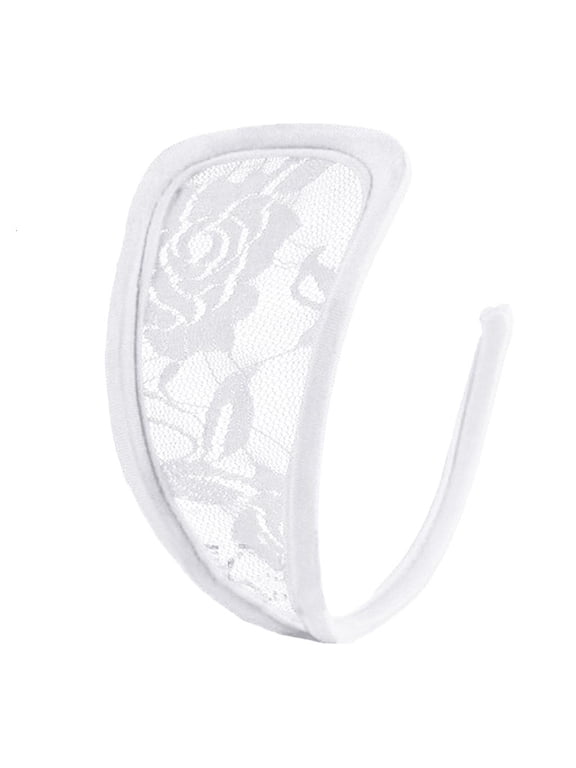 Womens Floral Lace C String Underwear Invisible Sexy Lingerie Solid Hollow Thong